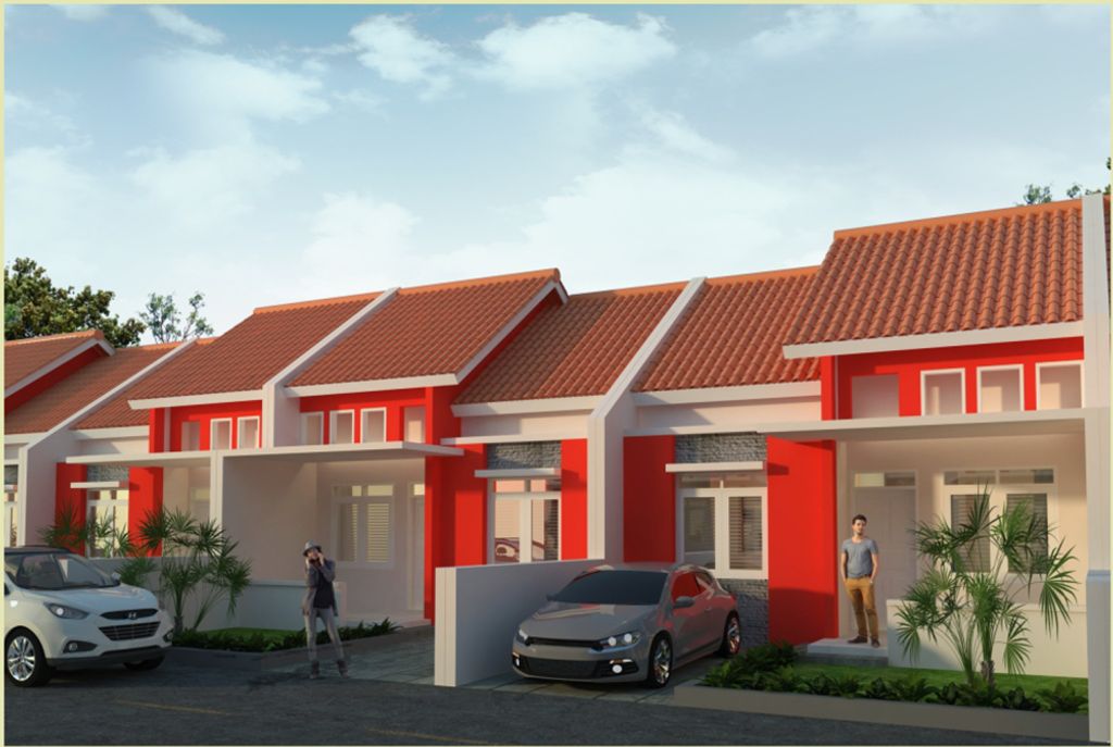 foto tampak rumah tipe ARDEA perumahan PRANA ESTATE