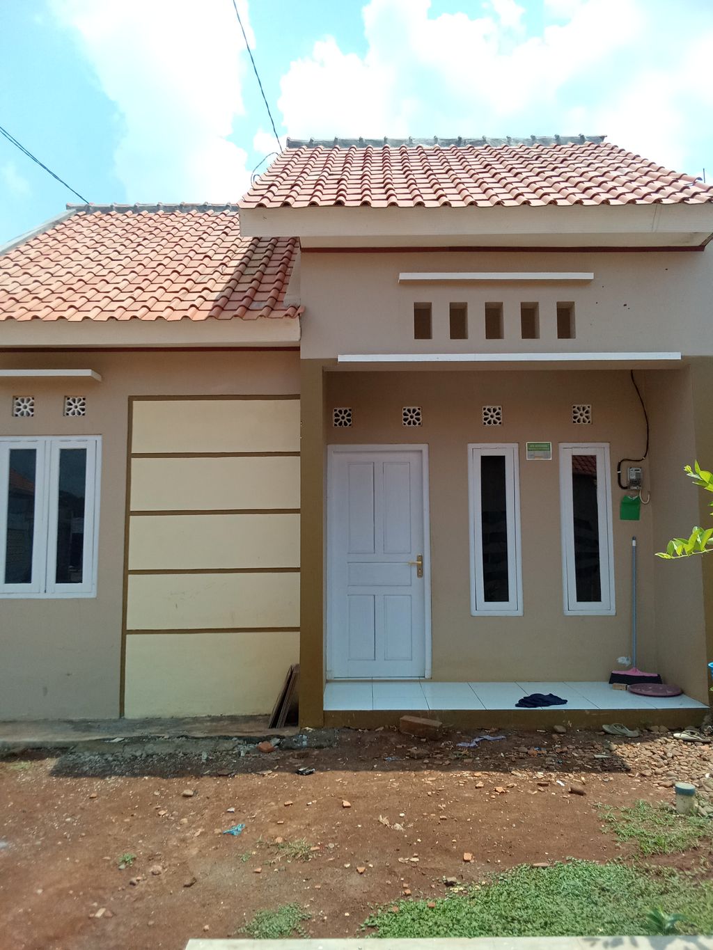 foto tampak rumah tipe 30/60 perumahan Puri Sejahtera Asri 3 Tahap 2