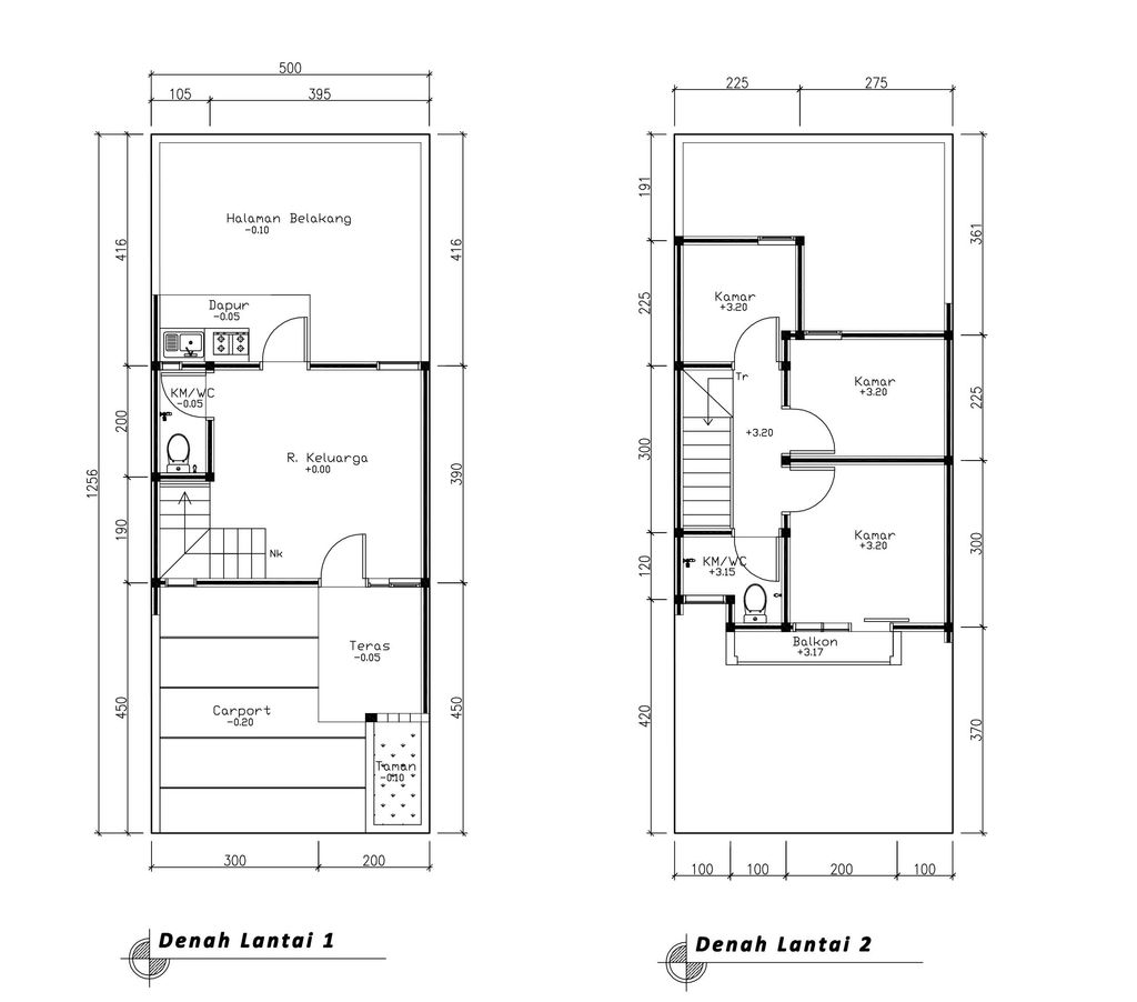 foto denah rumah tipe 50 Compact (509) perumahan G-Land Katapang Residence 2