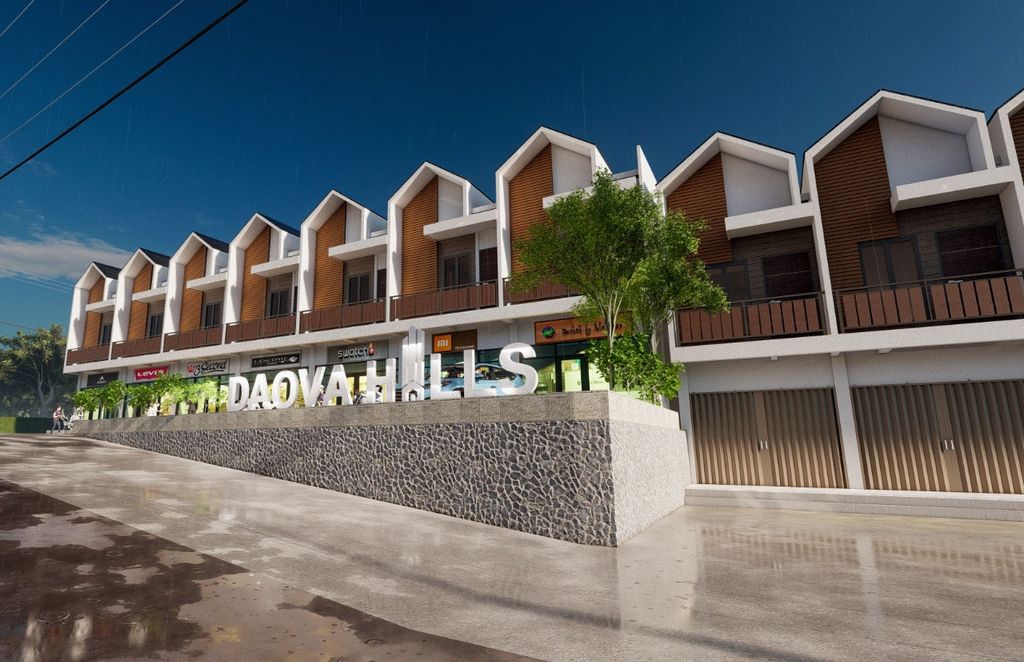 foto tampak rumah tipe Ruko (Moscow) perumahan Daova Hills