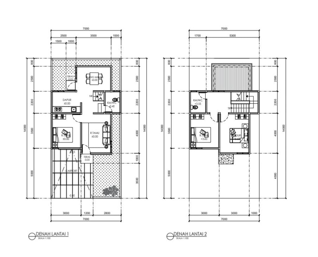 foto denah rumah tipe 90 perumahan RANTAU INDAH RESIDENCE CITY