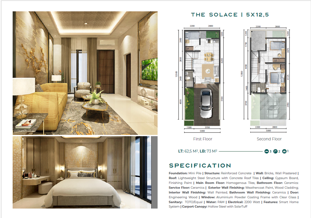 foto denah rumah tipe THE SOLACE perumahan AEROHUB,AEROWORLD 8