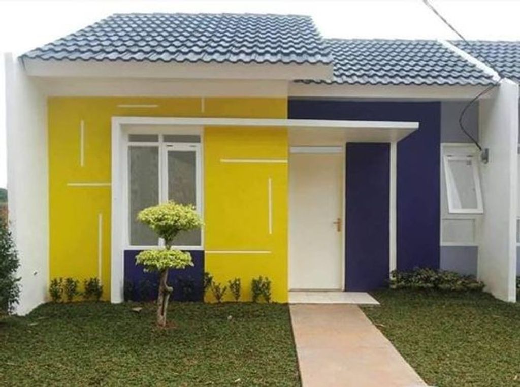 foto tampak rumah tipe 30 - 60 perumahan Pondok Permata Cisoka