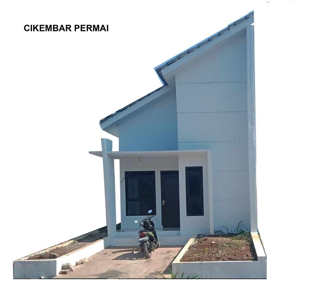foto tampak rumah tipe PBT T36/60 perumahan CIKEMBAR PERMAI