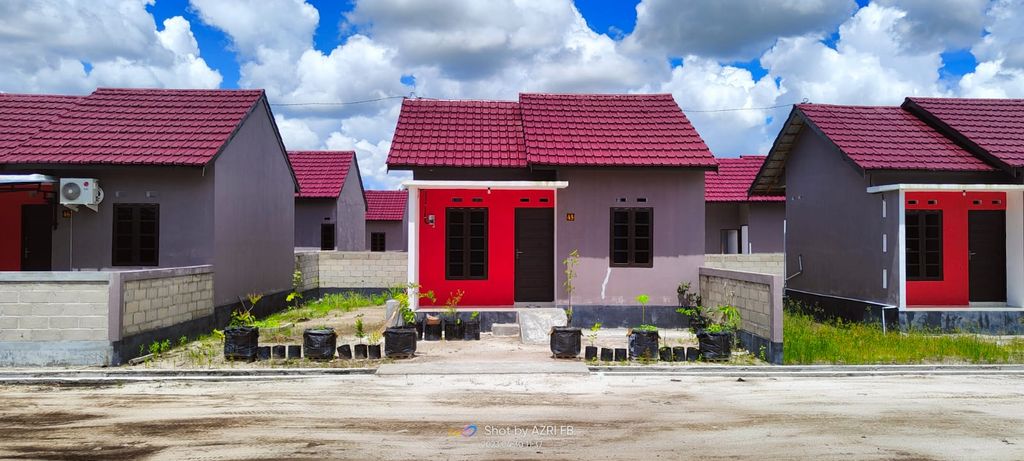 foto tampak rumah tipe 36 subsidi perumahan GRAND SANUR GRIYA TAMA III