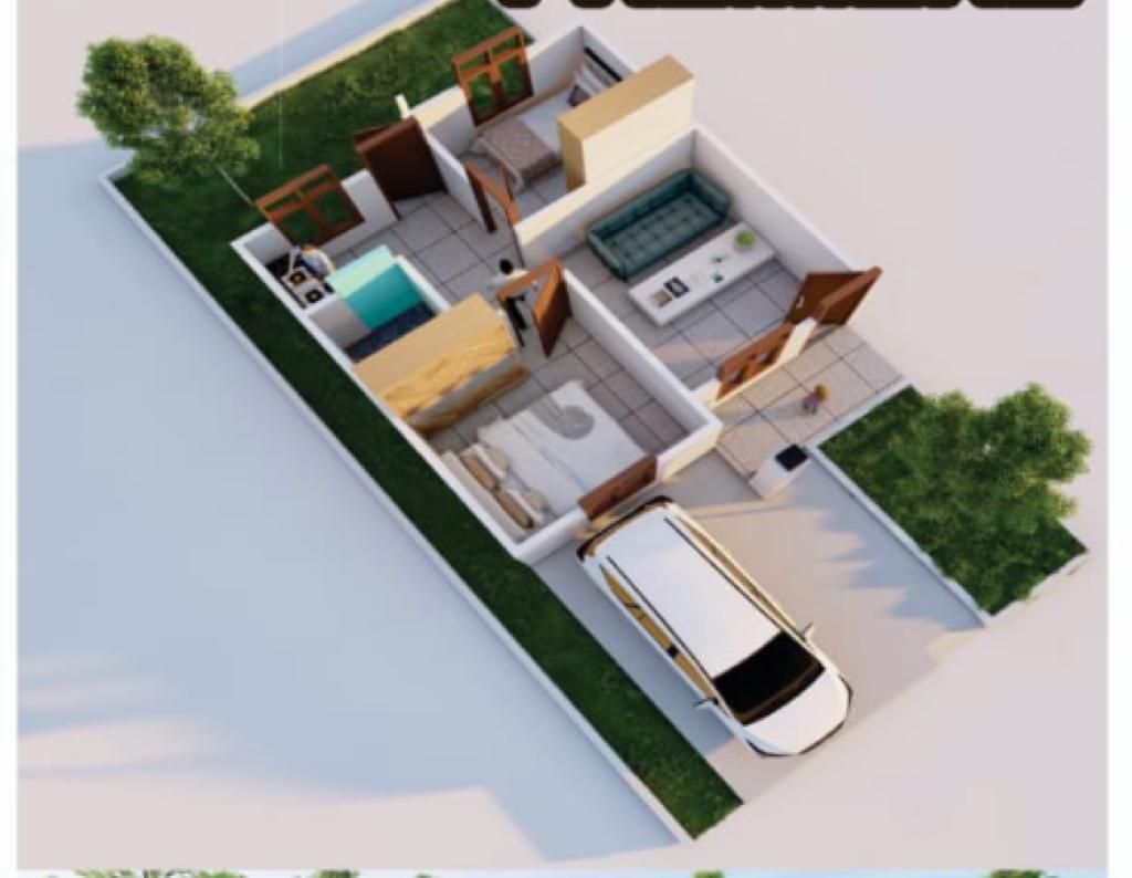 foto denah rumah tipe 36 perumahan Bougenville Premiere