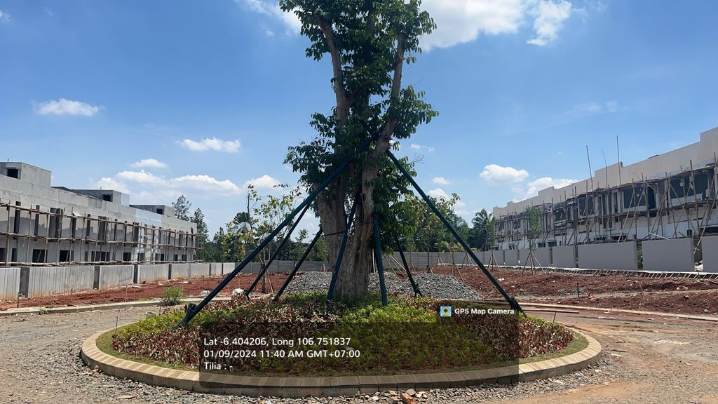 foto posisi tengah perumahan Shila At Sawangan