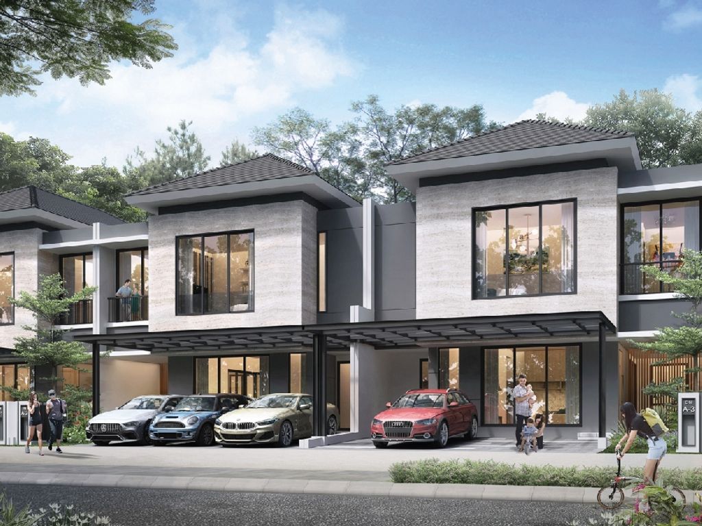 foto tampak rumah tipe ALTON 10 perumahan DISCOVERY ALTON BINTARO JAYA