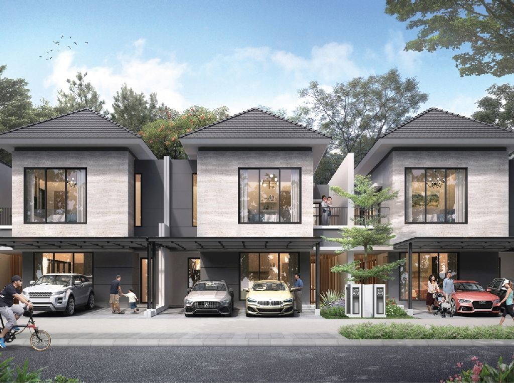 foto tampak rumah tipe ALTON 9 perumahan DISCOVERY ALTON BINTARO JAYA