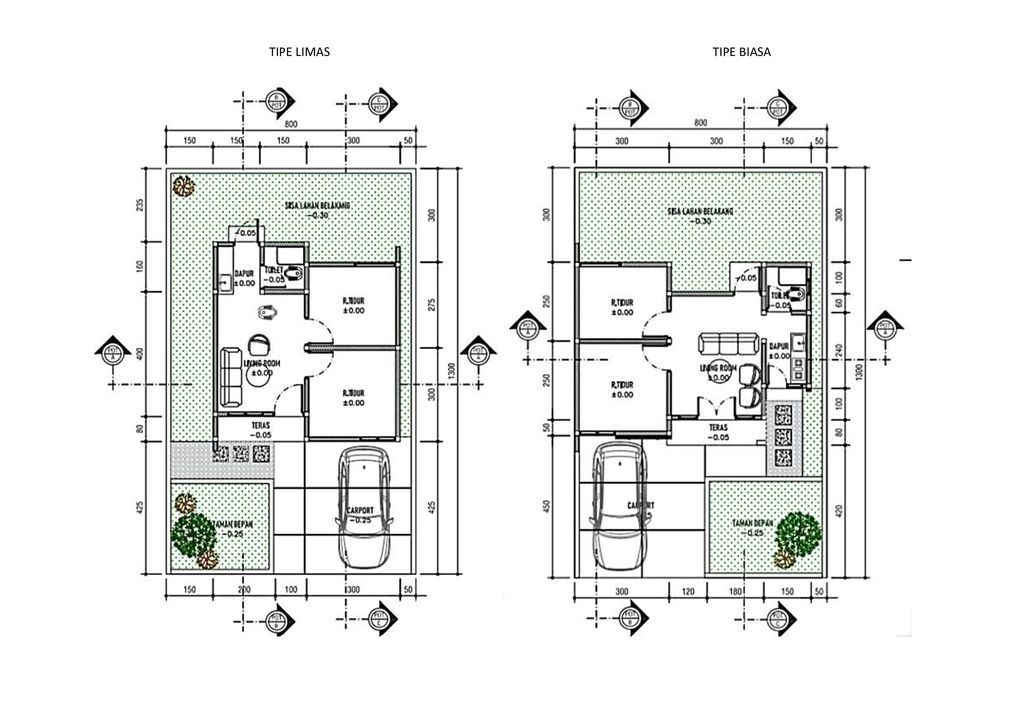 foto denah rumah tipe 36 (2024) perumahan GRAND ARWANA CLUSTER 1