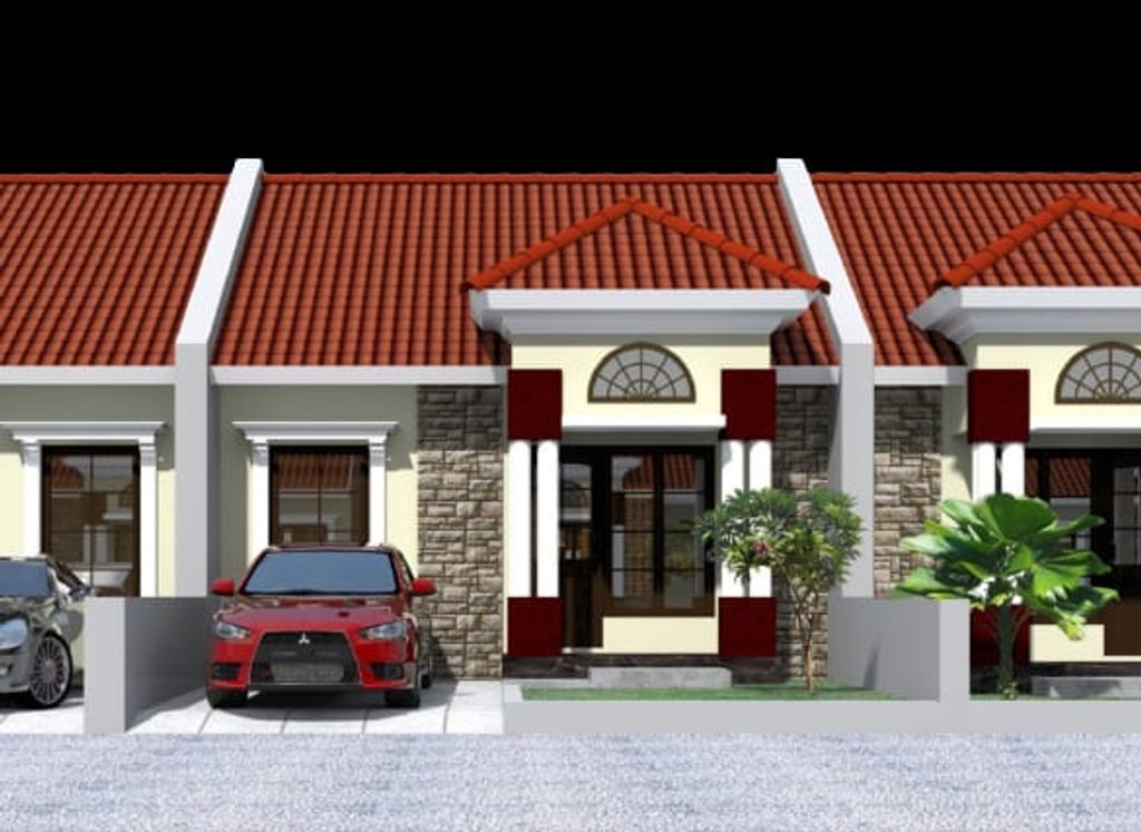 foto tampak rumah tipe 36 perumahan Jaya Sakti 3