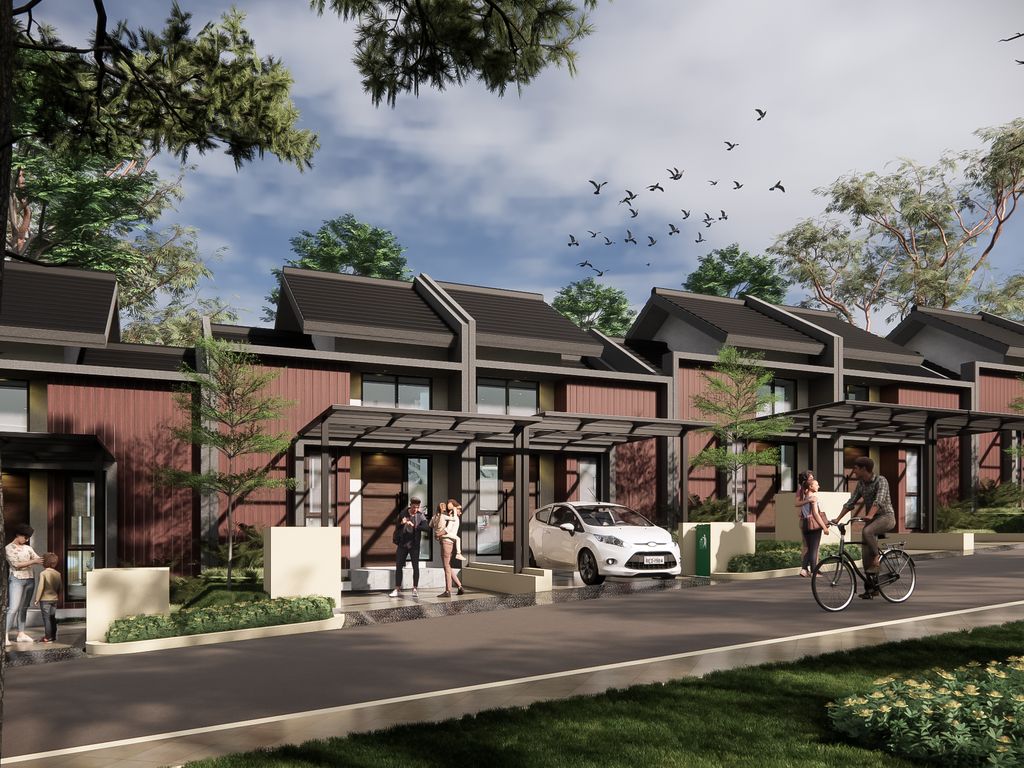 foto tampak rumah tipe AIRA + T42 perumahan GRAND DUTA CITY - SOJ