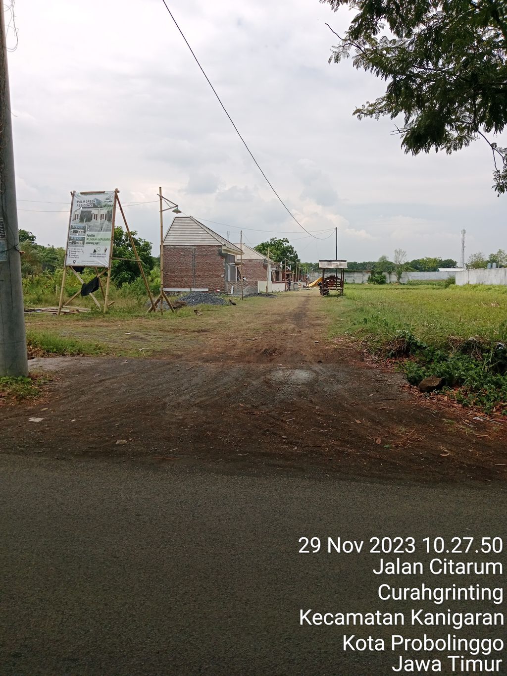 foto gerbang perumahan PALM GREEN RESIDENCE