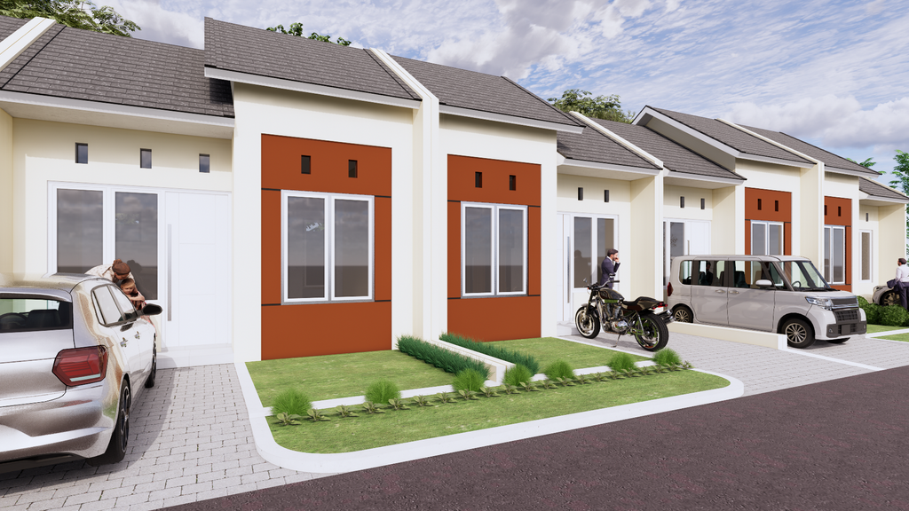 foto tampak rumah tipe Subsidi 2023 perumahan NIRWANA BOJONG RESIDENCE