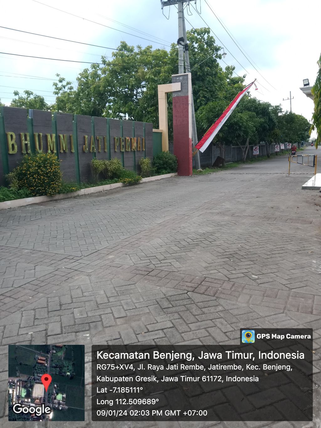 foto gerbang perumahan Perumahan bhummi jati permai