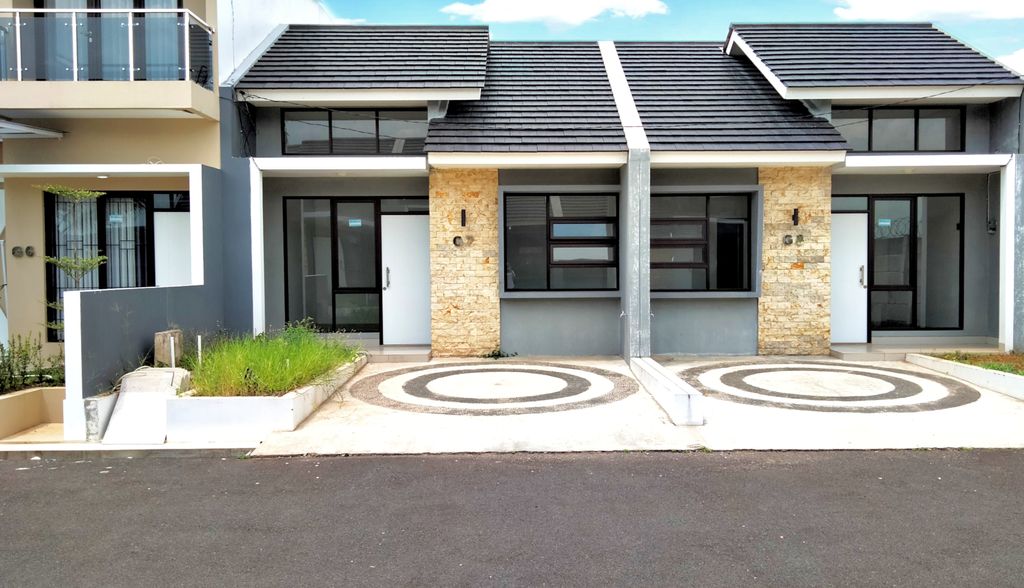 foto tampak rumah tipe 36 perumahan BANGAU VILLAGE RESIDENCE