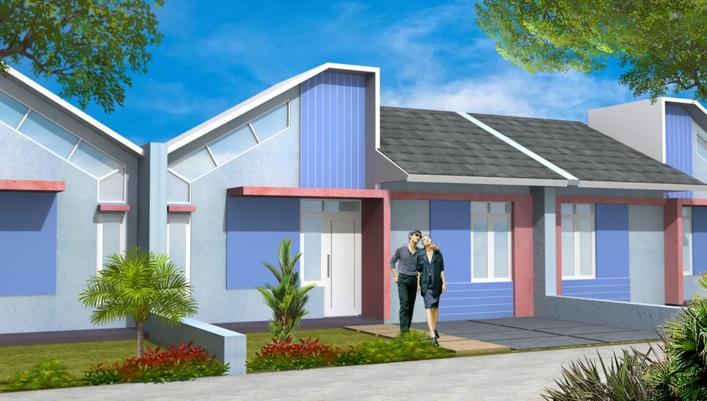 foto tampak rumah tipe 30/112 perumahan BANTEN INDAH PERMAI 4