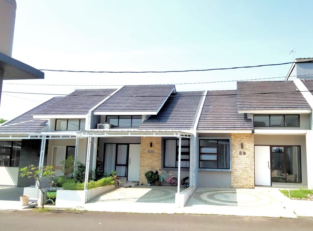 foto tampak rumah tipe 45 perumahan BANGAU VILLAGE RESIDENCE