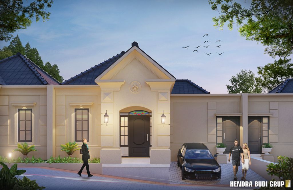 foto tampak rumah tipe 60 khusus perumahan CASA MEDITERRANEA - BUKIT MUTIARA RESIDENCE