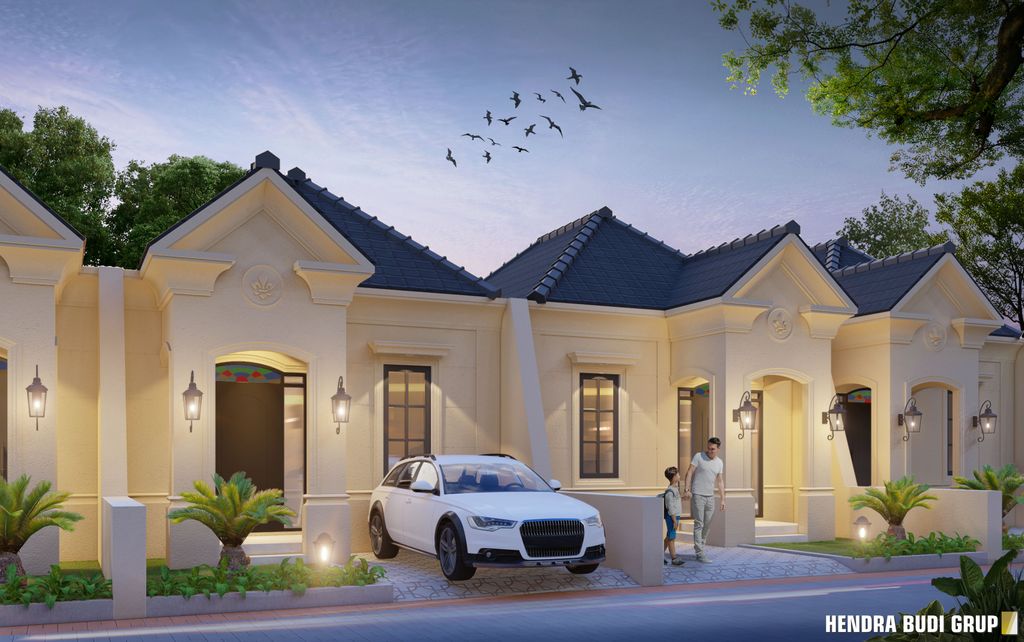 foto tampak rumah tipe 45 perumahan CASA MEDITERRANEA - BUKIT MUTIARA RESIDENCE