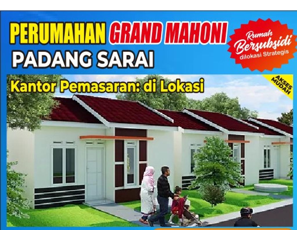 foto tampak rumah tipe 36 perumahan PERUMAHAN GRAND MAHONI