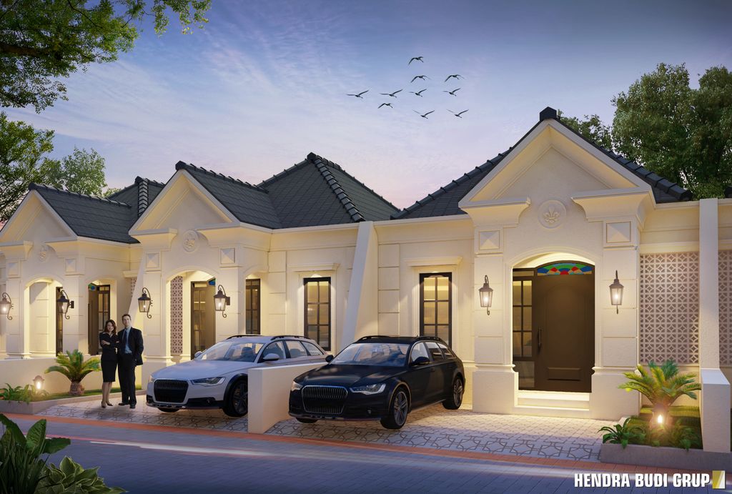 foto tampak rumah tipe 60 perumahan CASA MEDITERRANEA - BUKIT MUTIARA RESIDENCE