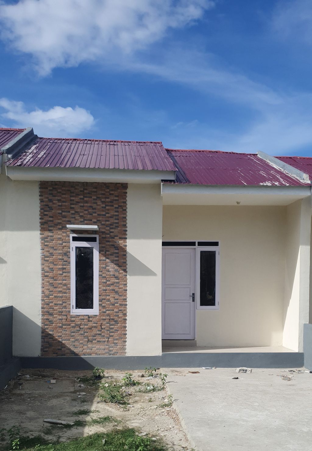 foto tampak rumah tipe 36 perumahan Tinggede permai blok HH