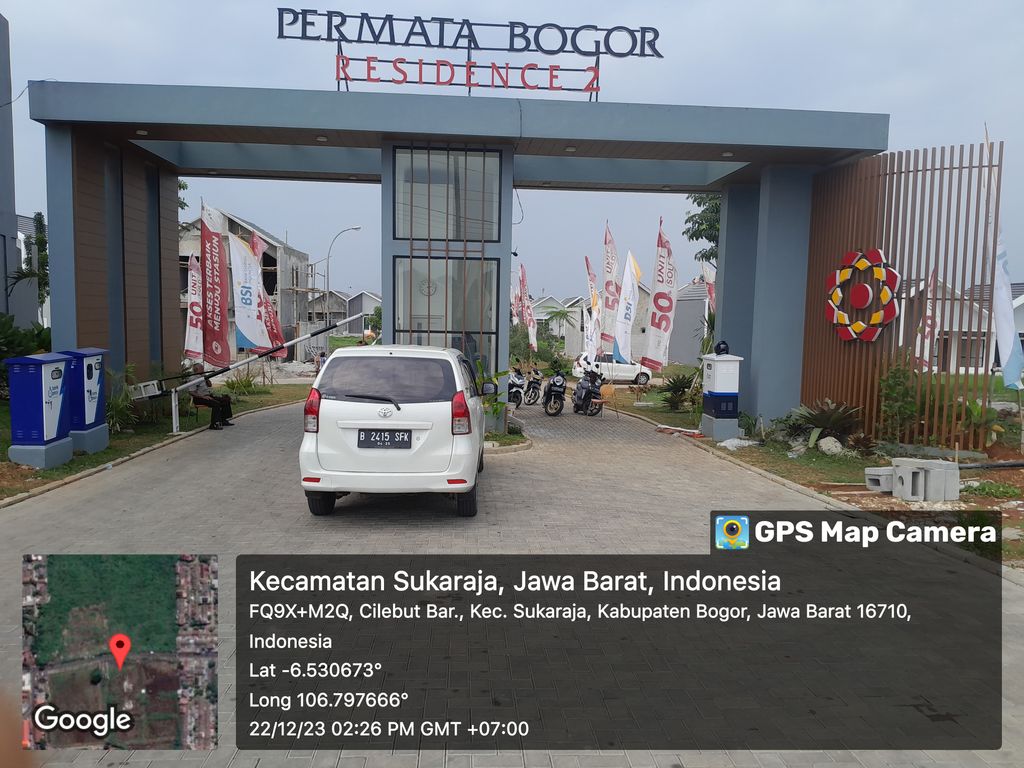 foto gerbang perumahan Permata Bogor Residence 2