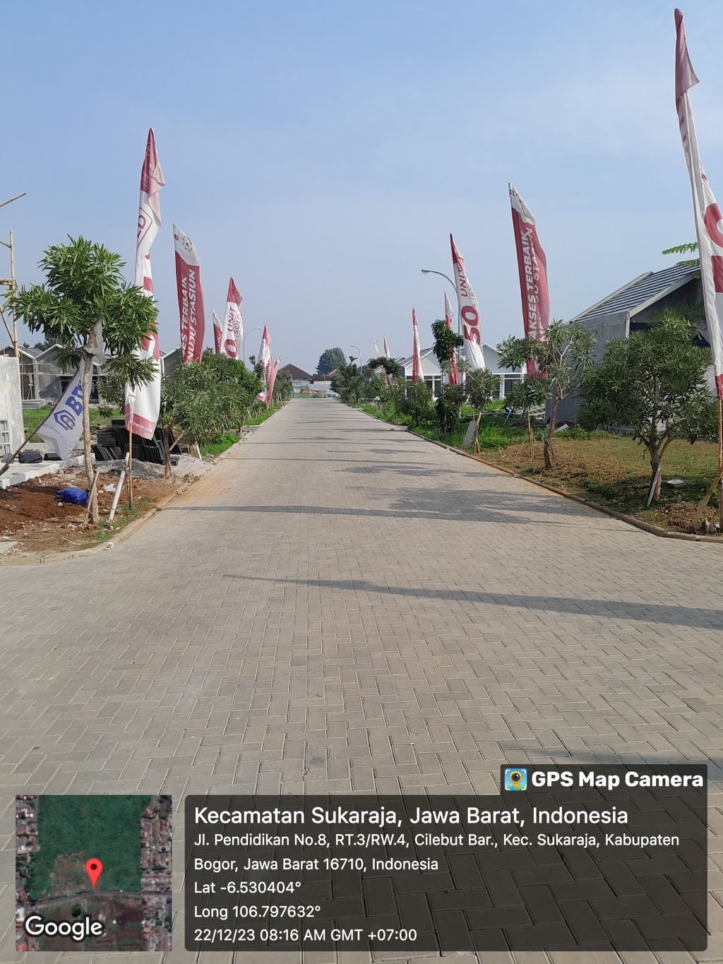 foto posisi tengah perumahan Permata Bogor Residence 2