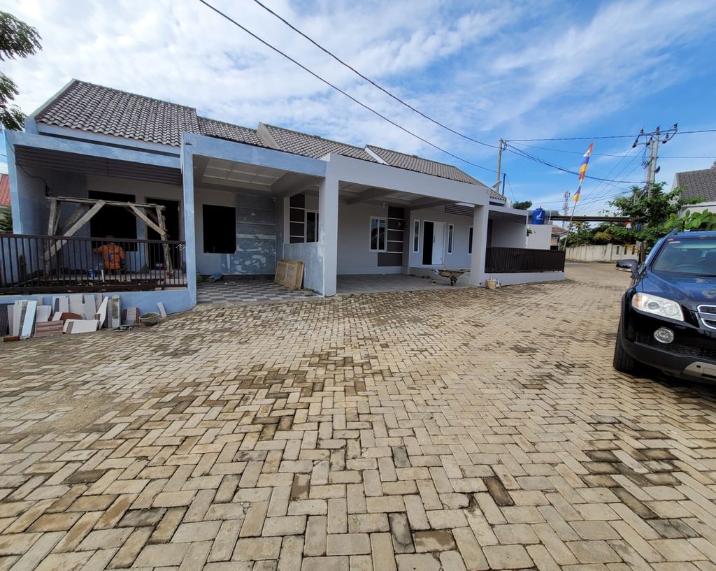 foto tampak rumah tipe 45/78 perumahan LABUHAN ALAM RESIDENCE II