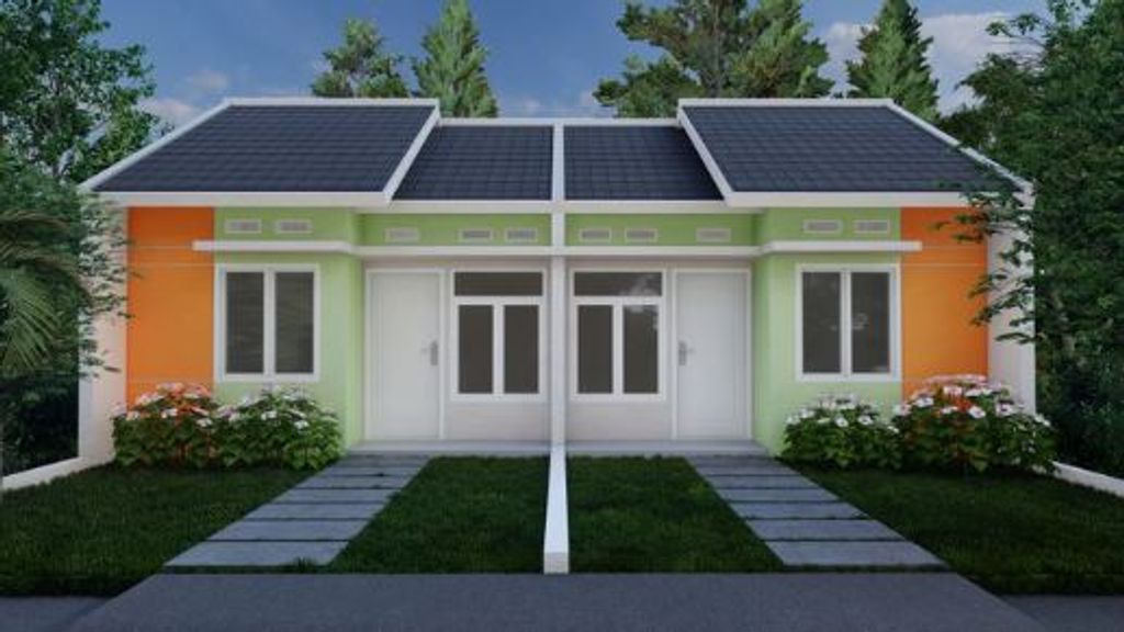 foto tampak rumah tipe Opal 2024 perumahan PONDOK PERMATA TAHAP 3