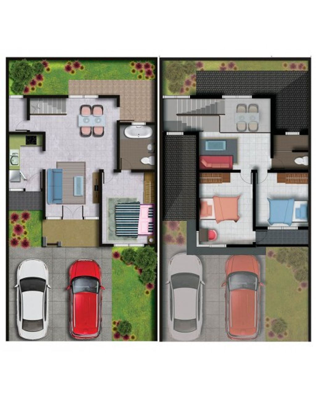 foto denah rumah tipe M/3 perumahan PERUMAHAN CINERE PARK VIEW - GRAHA CINERE