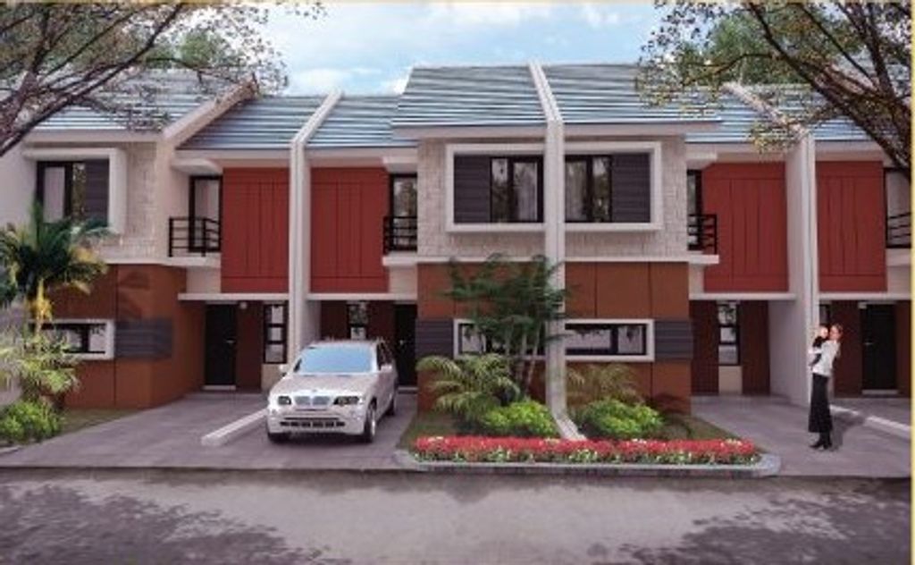 foto tampak rumah tipe Edelweis perumahan Alia Residence