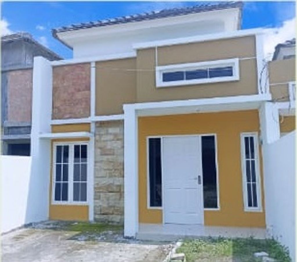 foto tampak rumah tipe PLATINUM 50/72 perumahan GRIYA PURI PERMATA