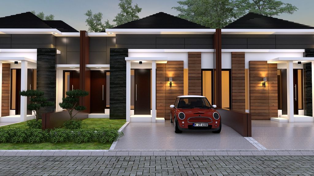 foto tampak rumah tipe 45 perumahan Perumahan Elanor