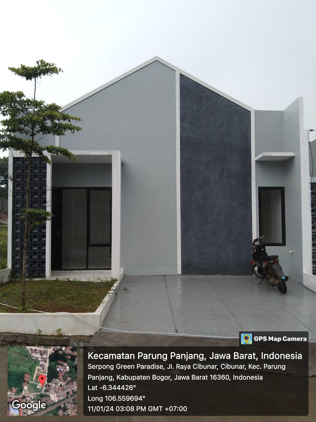 foto contoh rumah perumahan Serpong Green Paradise Cluster Orchid