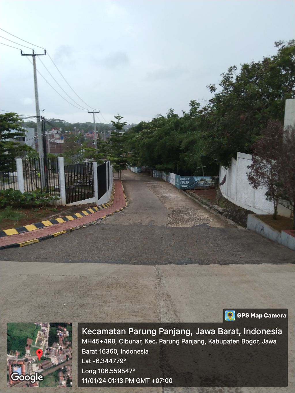 foto posisi tengah perumahan Serpong Green Paradise Cluster Orchid