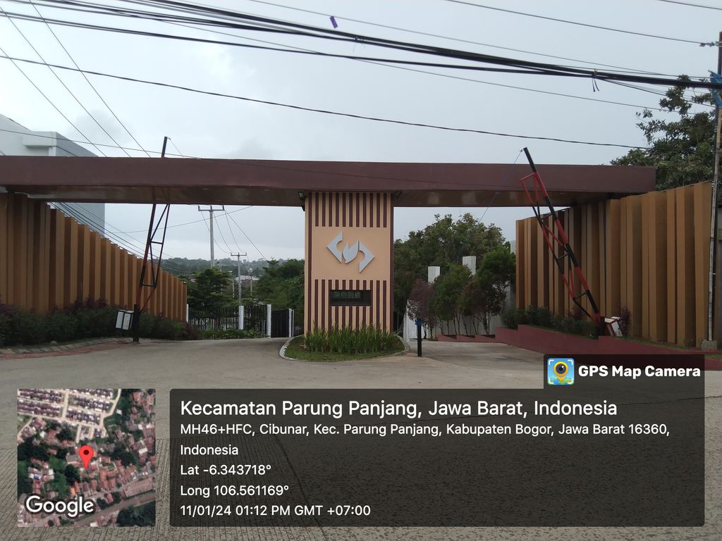 foto gerbang perumahan Serpong Green Paradise Cluster Orchid