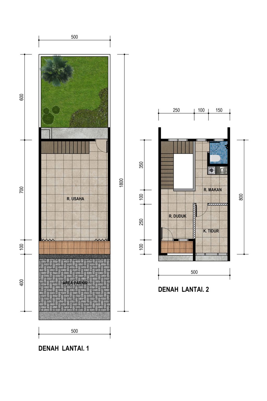 foto denah rumah tipe 80 A1.5 perumahan PURO ASRI