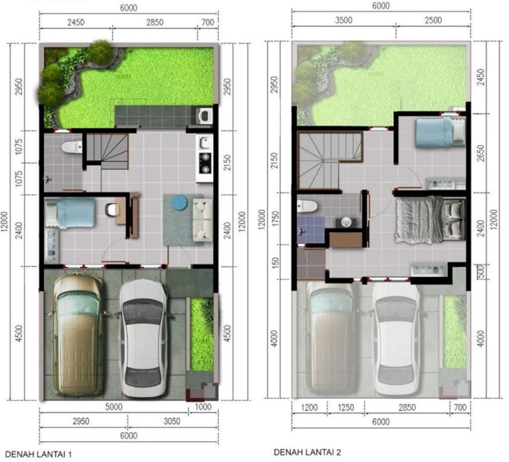 foto denah rumah tipe RC 58/72 perumahan Harvest City (Ridge Crystal)