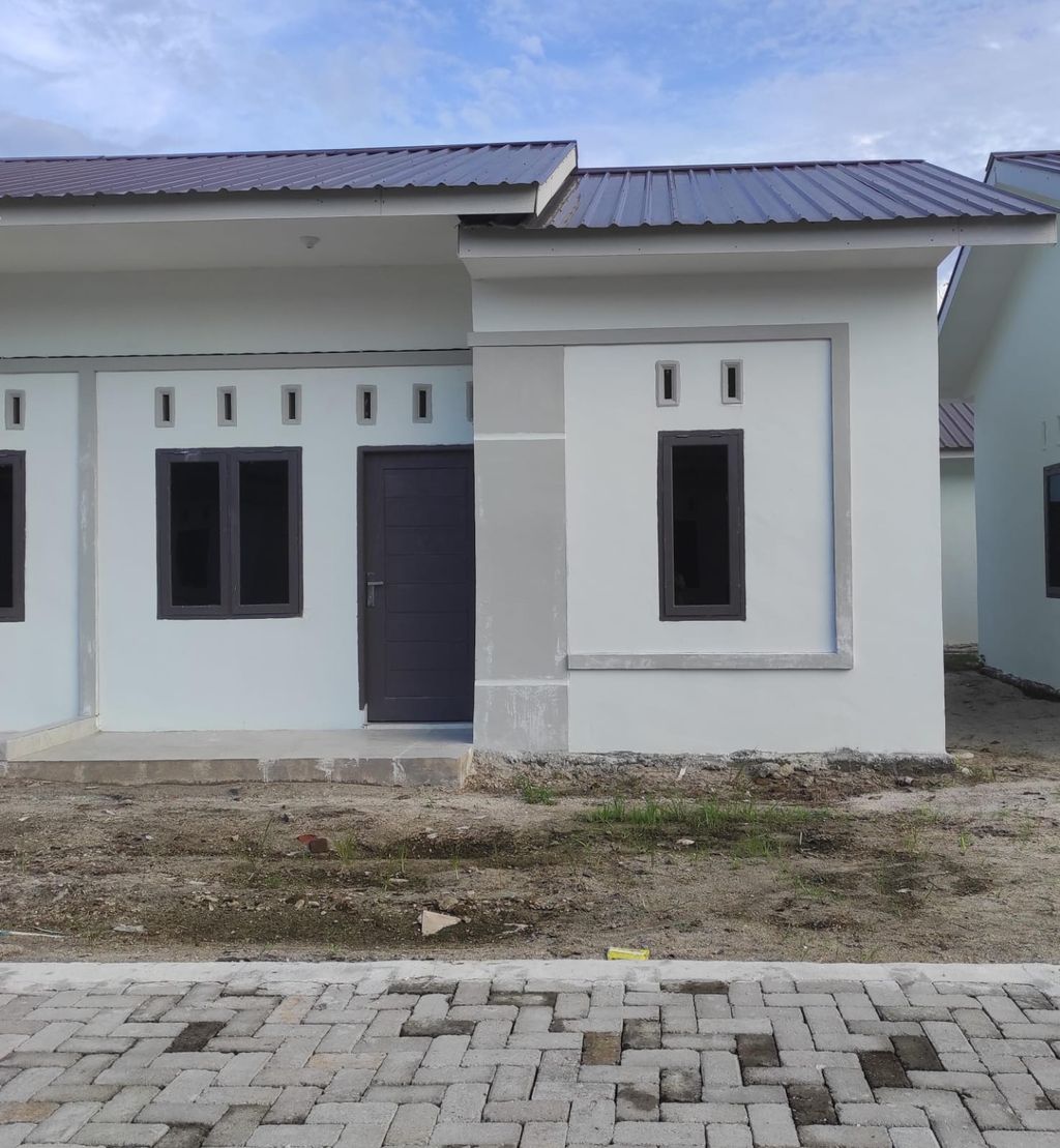 foto tampak rumah tipe 36/83 perumahan GRIYA TKBM KUALA TANJUNG