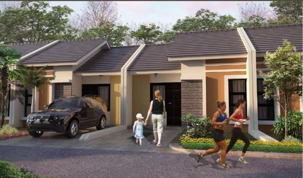 foto tampak rumah tipe Lily perumahan Alia Residence