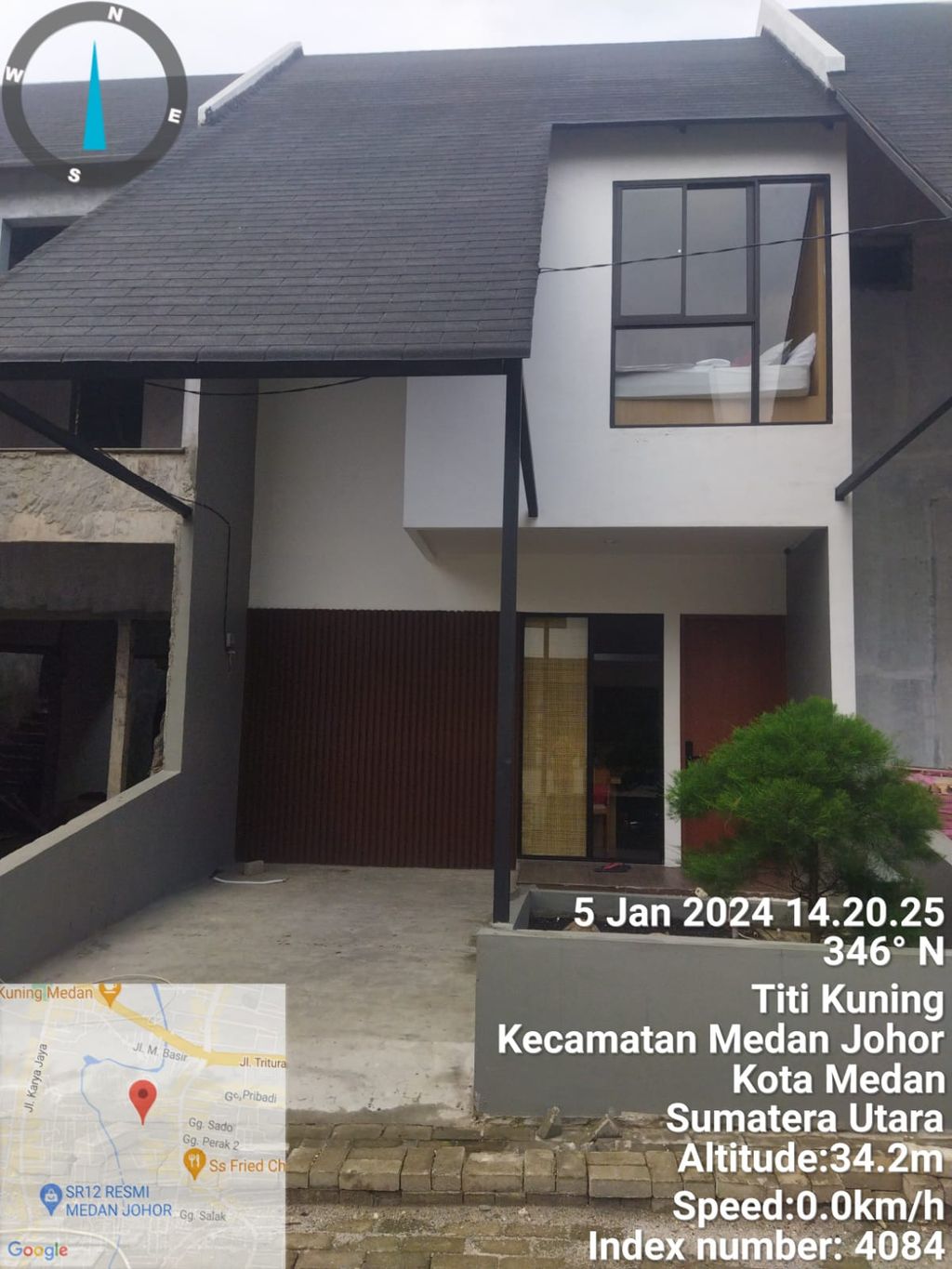 foto tampak rumah tipe 72 perumahan YUU AT CONTEMPO