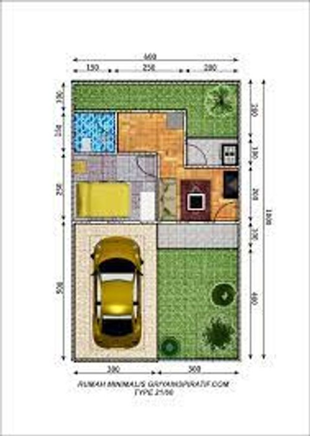 foto denah rumah tipe SUBSIDI perumahan BUKIT CIKASUNGKA