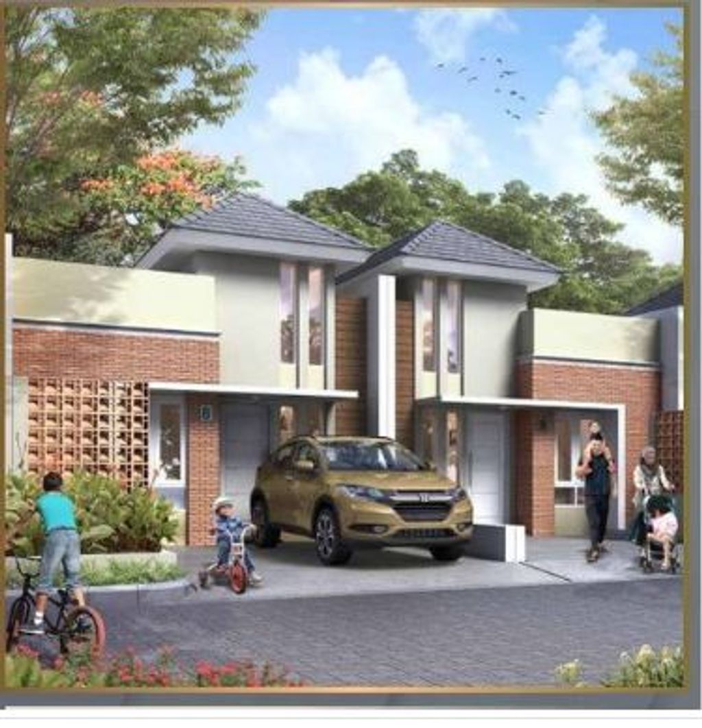 foto tampak rumah tipe 34/60 perumahan KARTIKA RESIDENCE THN 2024