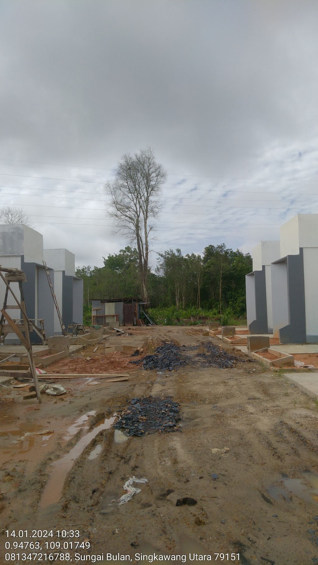foto posisi tengah perumahan BAIHAQI REGENCY 2 TAHAP 3