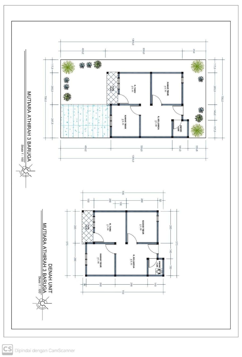 foto denah rumah tipe 36 (Subsidii) perumahan MUTIARA ATHIRA 3