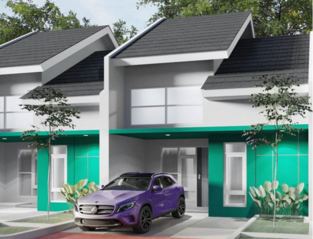 foto tampak rumah tipe GARDENIA PLUS perumahan BATARA PARKVIEW