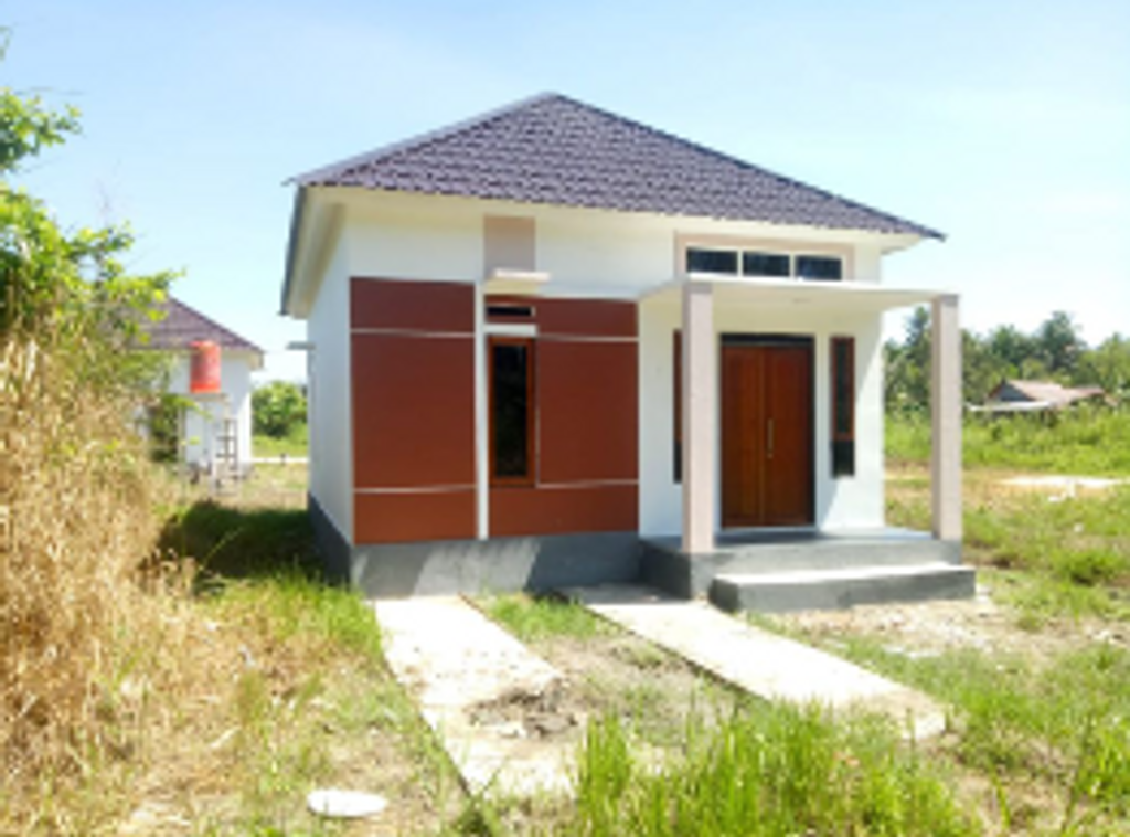 foto tampak rumah tipe 50/166 perumahan Komplek Perumahan Navara Residence