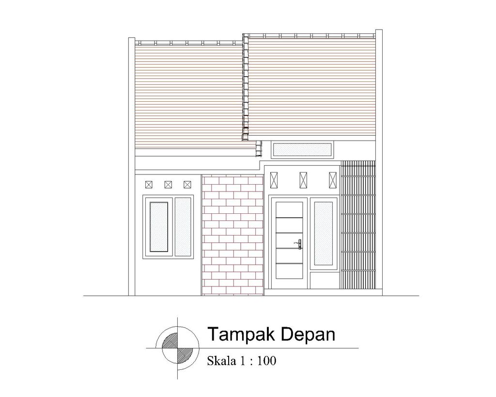 foto tampak rumah tipe T-40 A perumahan BULAN TERANG UTAMA DAN KAWASAN NEW CITY MALANG